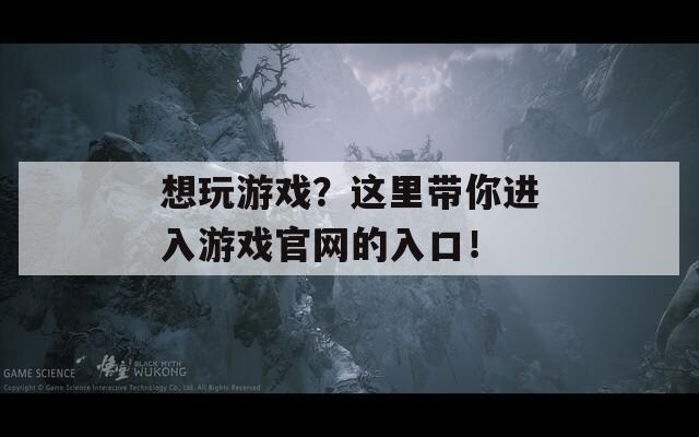 想玩游戏？这里带你进入游戏官网的入口！