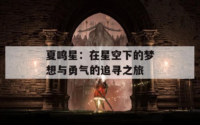 夏鸣星：在星空下的梦想与勇气的追寻之旅