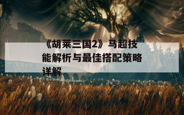《胡莱三国2》马超技能解析与最佳搭配策略详解