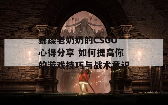 暴躁老奶奶的CSGO心得分享 如何提高你的游戏技巧与战术意识