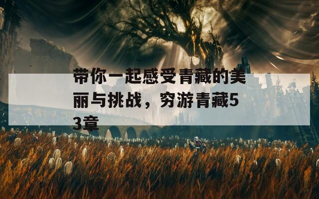 带你一起感受青藏的美丽与挑战，穷游青藏53章