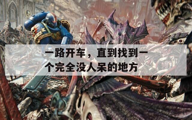 一路开车，直到找到一个完全没人呆的地方