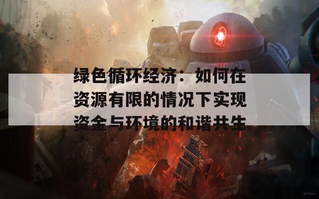 绿色循环经济：如何在资源有限的情况下实现资金与环境的和谐共生