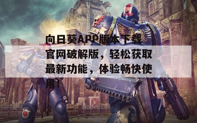 向日葵APP版本下载官网破解版，轻松获取最新功能，体验畅快使用！