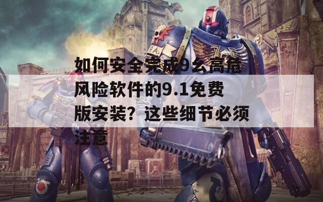 如何安全完成9幺高危风险软件的9.1免费版安装？这些细节必须注意