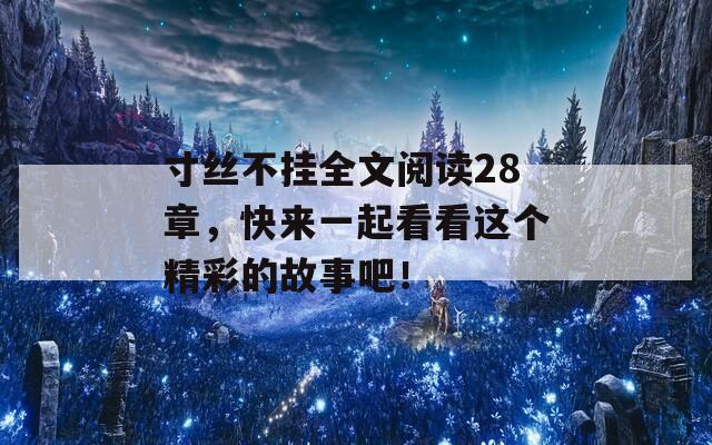 寸丝不挂全文阅读28章，快来一起看看这个精彩的故事吧！