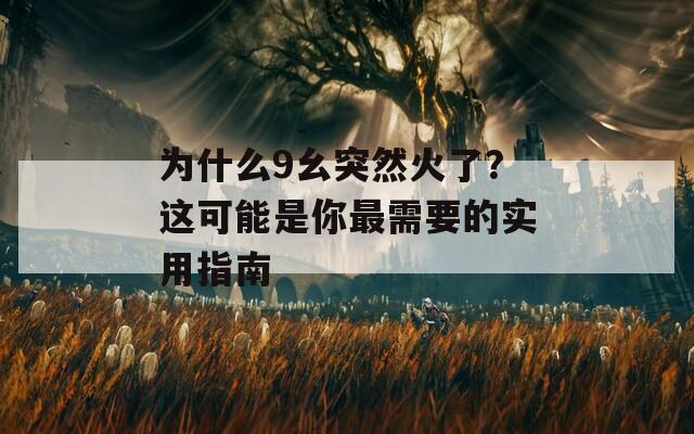 为什么9幺突然火了？这可能是你最需要的实用指南