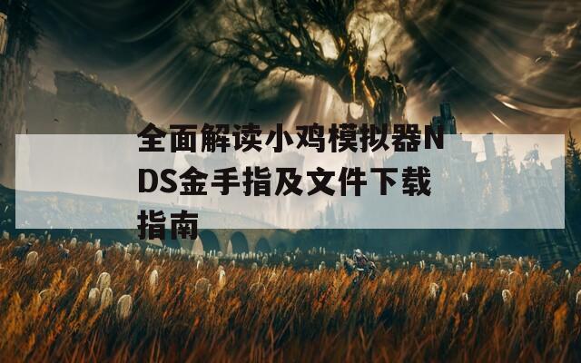 全面解读小鸡模拟器NDS金手指及文件下载指南