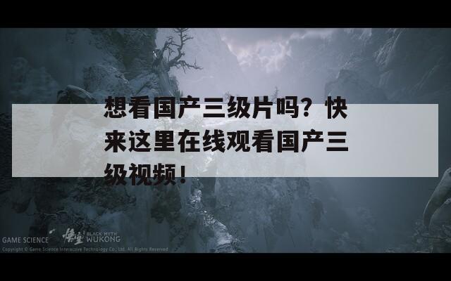 想看国产三级片吗？快来这里在线观看国产三级视频！