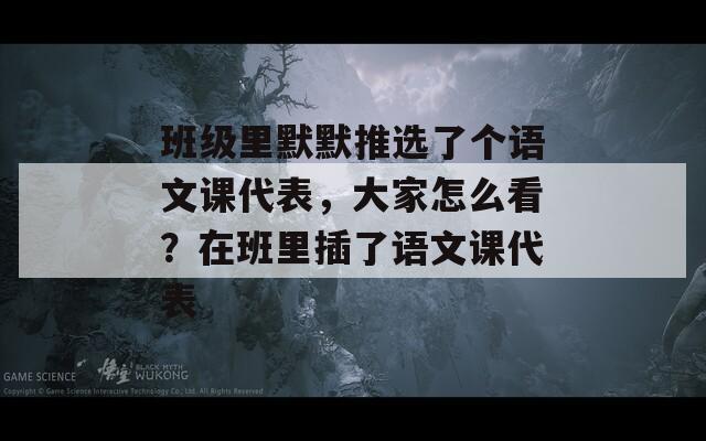 班级里默默推选了个语文课代表，大家怎么看？在班里插了语文课代表