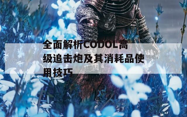 全面解析CODOL高级追击炮及其消耗品使用技巧