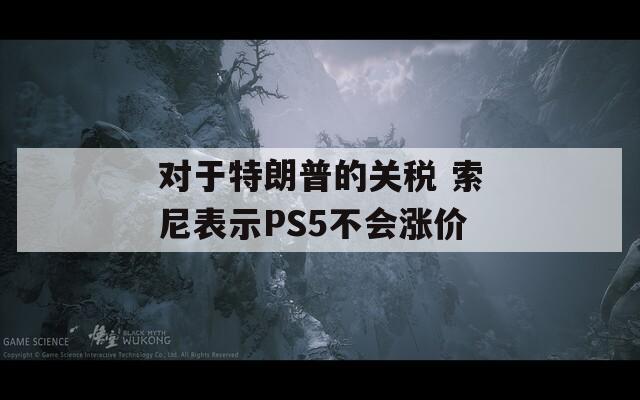 对于特朗普的关税 索尼表示PS5不会涨价