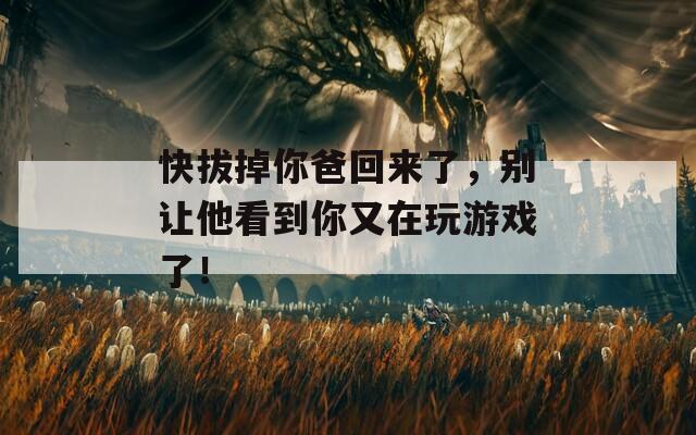 快拔掉你爸回来了，别让他看到你又在玩游戏了！