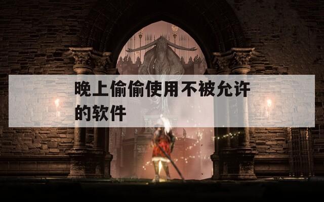 晚上偷偷使用不被允许的软件