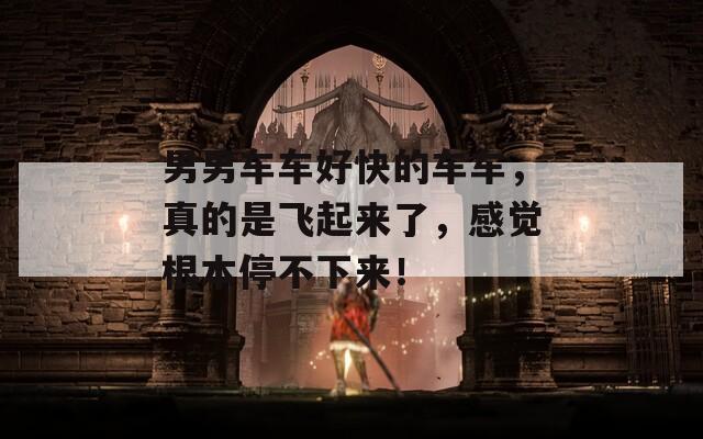 男男车车好快的车车，真的是飞起来了，感觉根本停不下来！