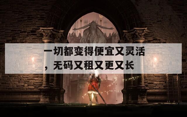 一切都变得便宜又灵活，无码又租又更又长
