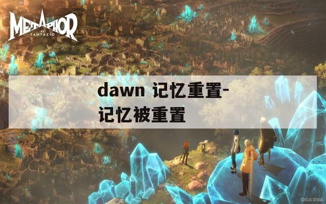 dawn 记忆重置-记忆被重置