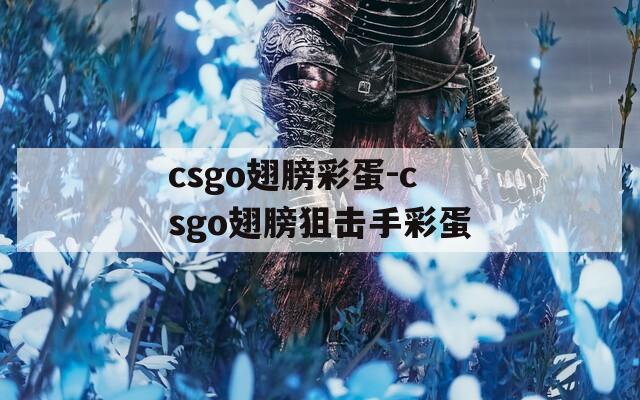 csgo翅膀彩蛋-csgo翅膀狙击手彩蛋