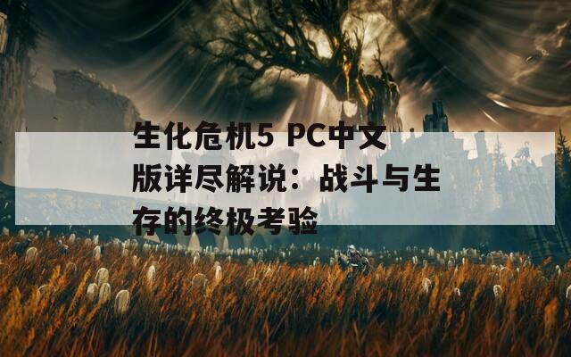 生化危机5 PC中文版详尽解说：战斗与生存的终极考验