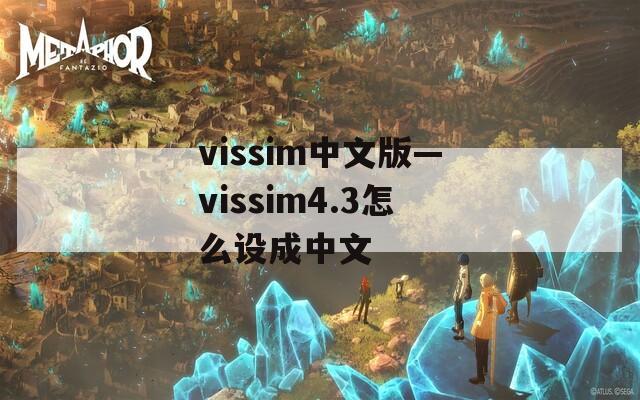 vissim中文版—vissim4.3怎么设成中文