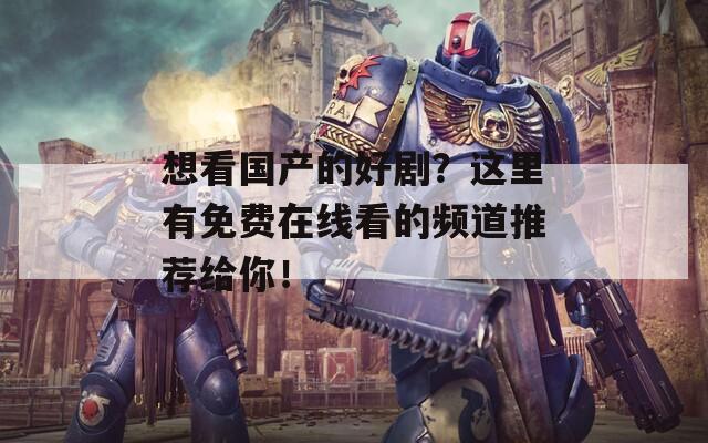想看国产的好剧？这里有免费在线看的频道推荐给你！