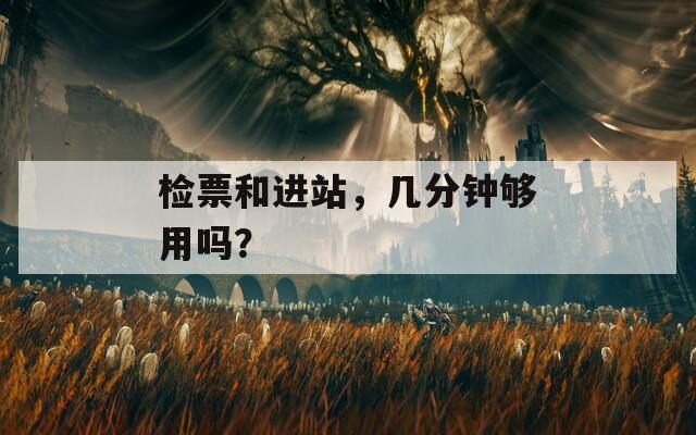 检票和进站，几分钟够用吗？
