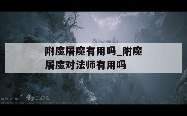 附魔屠魔有用吗_附魔屠魔对法师有用吗