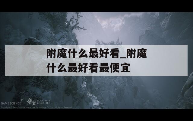 附魔什么最好看_附魔什么最好看最便宜