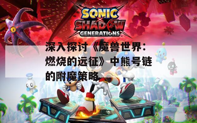 深入探讨《魔兽世界：燃烧的远征》中熊号链的附魔策略
