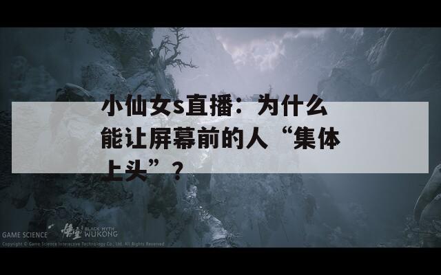 小仙女s直播：为什么能让屏幕前的人“集体上头”？