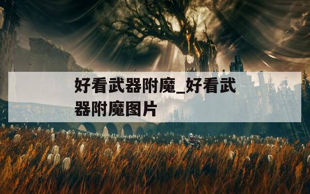 好看武器附魔_好看武器附魔图片