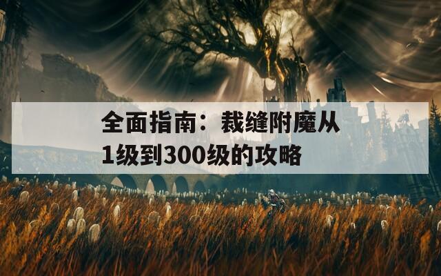 全面指南：裁缝附魔从1级到300级的攻略