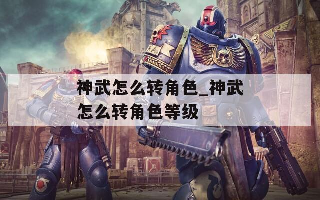 神武怎么转角色_神武怎么转角色等级