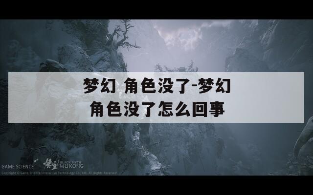 梦幻 角色没了-梦幻 角色没了怎么回事