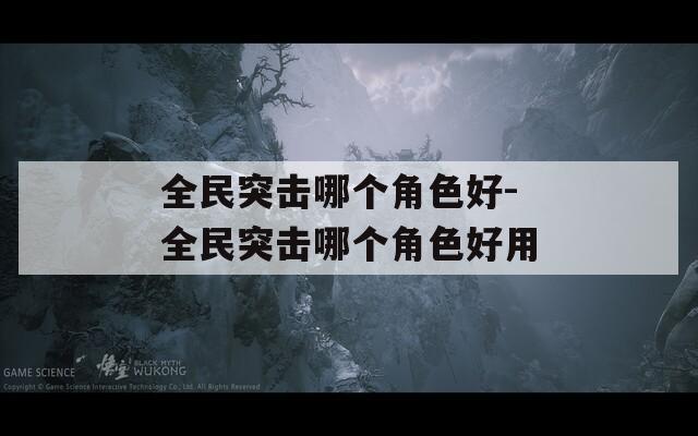 全民突击哪个角色好-全民突击哪个角色好用